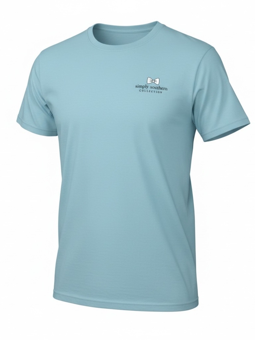 SIMPLY SOUTHERN “Simply Live What You Love” Graphic Tee Light Blue-Teal Size MED